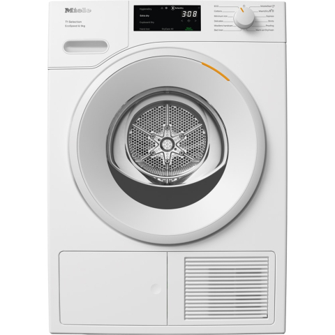 Uscatoare de rufe - Uscator de rufe MIELE TSD 643 WP EcoSpeed,  9 kg,Pompa de caldura, 12 programe, Clasa C, Wi-Fi, alb