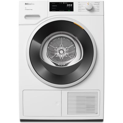 Uscatoare de rufe - Uscator de rufe Miele TWC 640 WP, 8 kg, Clasa C, DirectSensor, Miele home, Tehnologie EcoDry FragranceDos, Alb