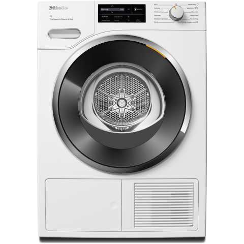 Ingrijirea rufelor si a vaselor - Uscator de rufe Miele TWL680WP, clasa C, 9 kg, ComfortSensor, SteamCare, SilenceDrum, DryCare 40, Alb