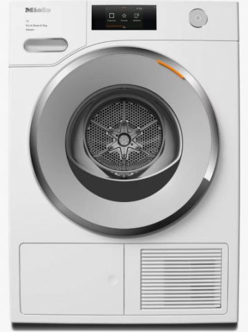 Uscatoare de rufe - Uscator Miele TWV 780 WP Passion cu pompa de caldura 9 kg Alb Lotus