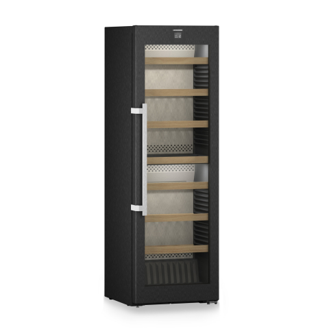 Vitrina pentru vinuri Liebherr WPbsi 5252 Vinidor, 368 l, 155 sticle, Clasa F, 185.4 cm, BlackSteel [3]