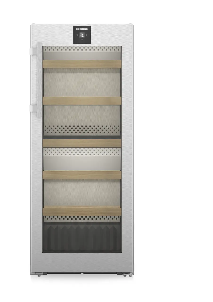 Freestanding - Vitrina pentru vinuri Liebherr WPsd 4652 Vinidor, 272 l, 107 sticle,145.4 cm, SmartSteel, Clasa F,