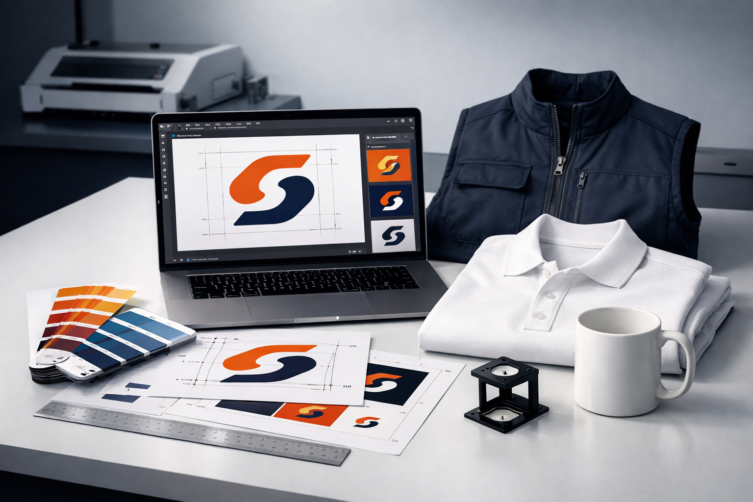 Verificare logo și grafică pentru personalizare înainte de producție