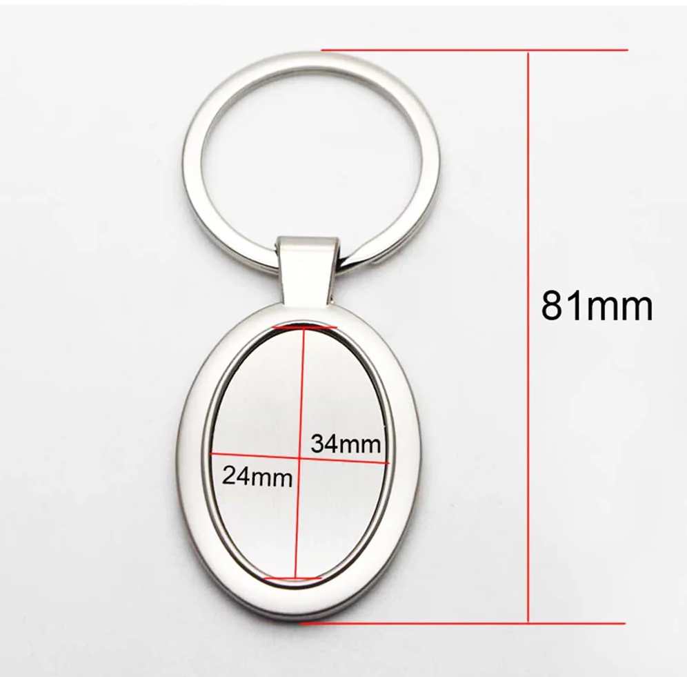 Breloc metalic oval [4]