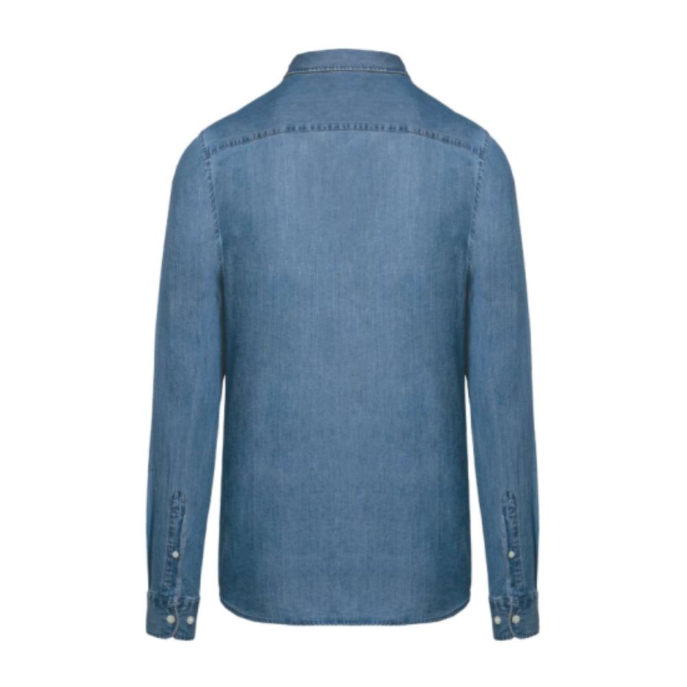 Camașa denim barbati, 100% bumbac 160 g/m² , Kariban [2]