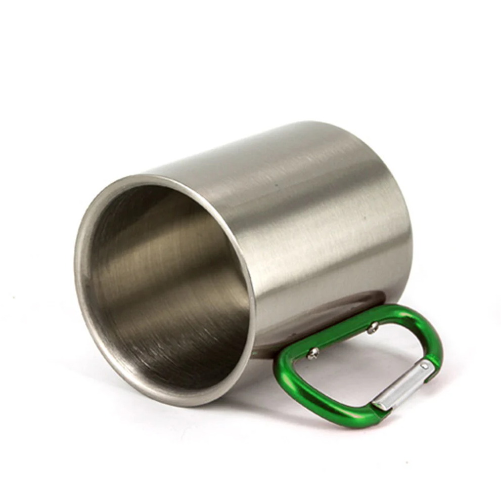 Cana metal inox cu maner verde [4]