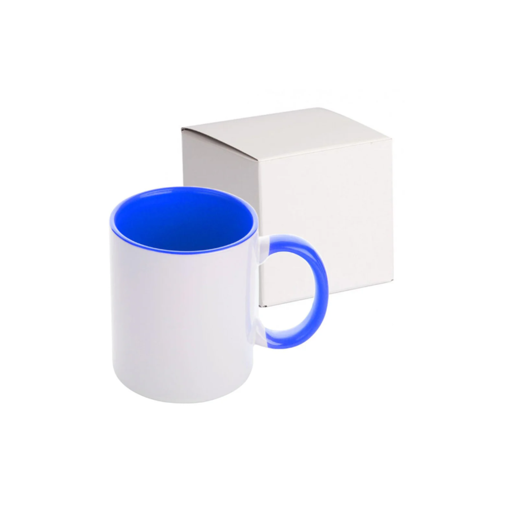 Cana ceramica cu maner si interior colorat , 330 ml [5]