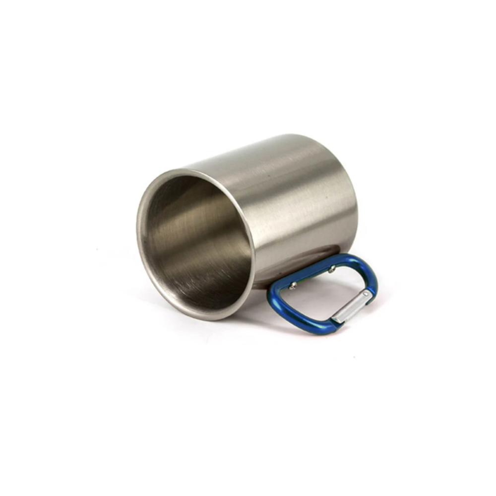 Cana metal inox cu maner albastru [2]