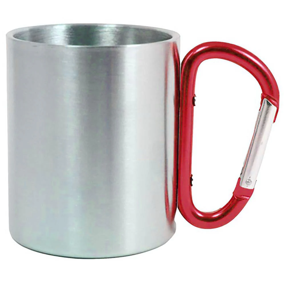 Cana metal inox cu maner rosu [1]