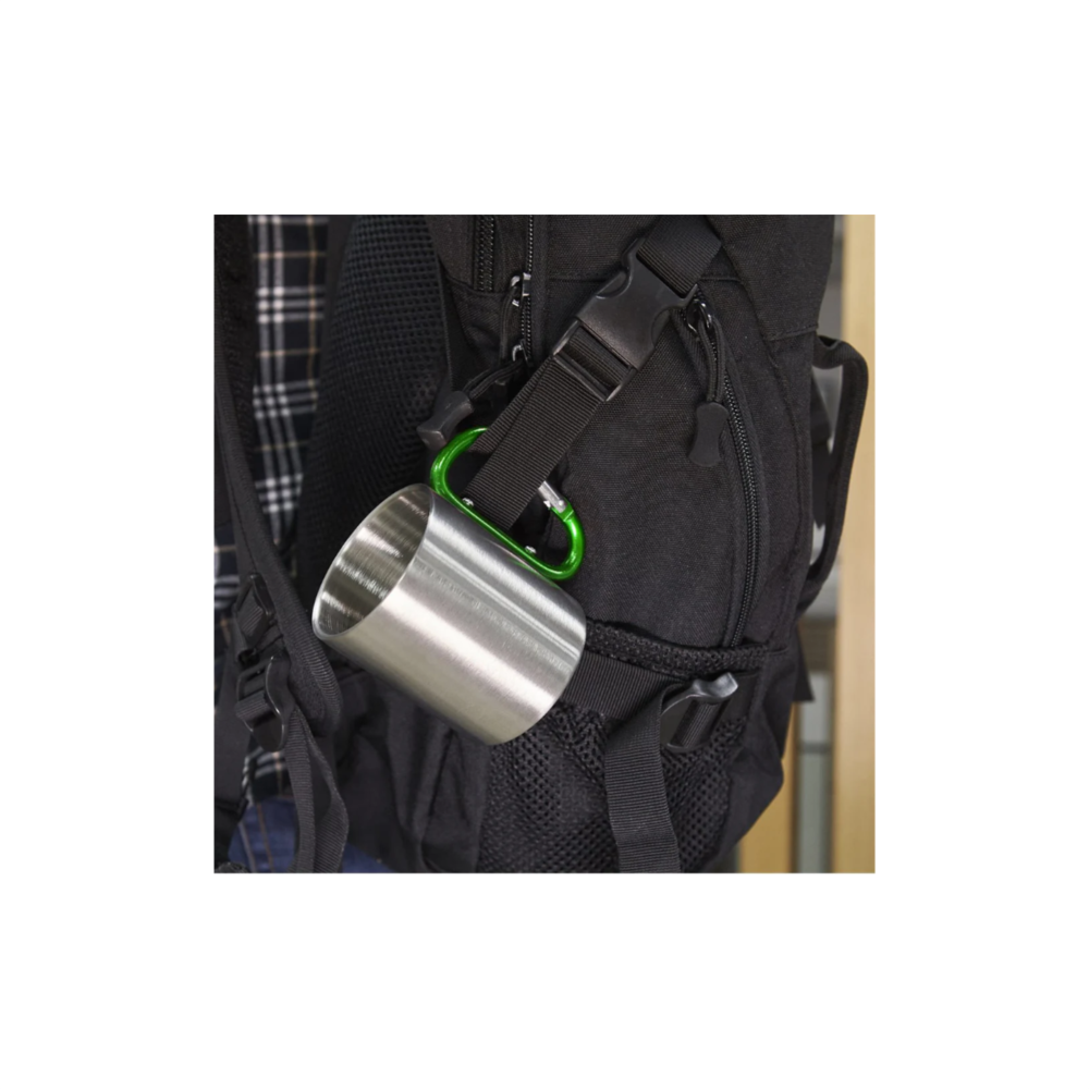 Cana metal inox cu maner verde [4]