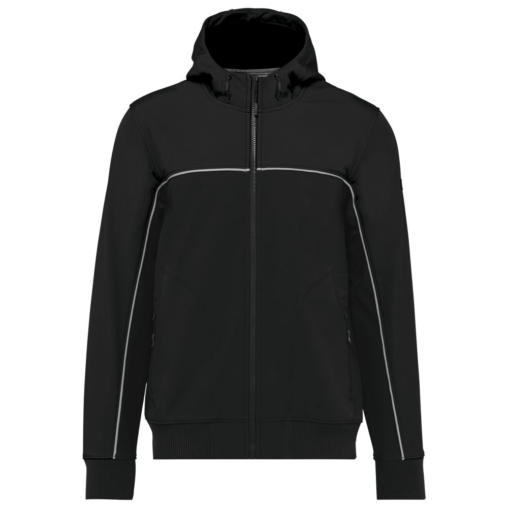 Jacheta softshell barbati, 96% poliester / 4% elastan,WK Designed to work, 300 g/m2 [2]