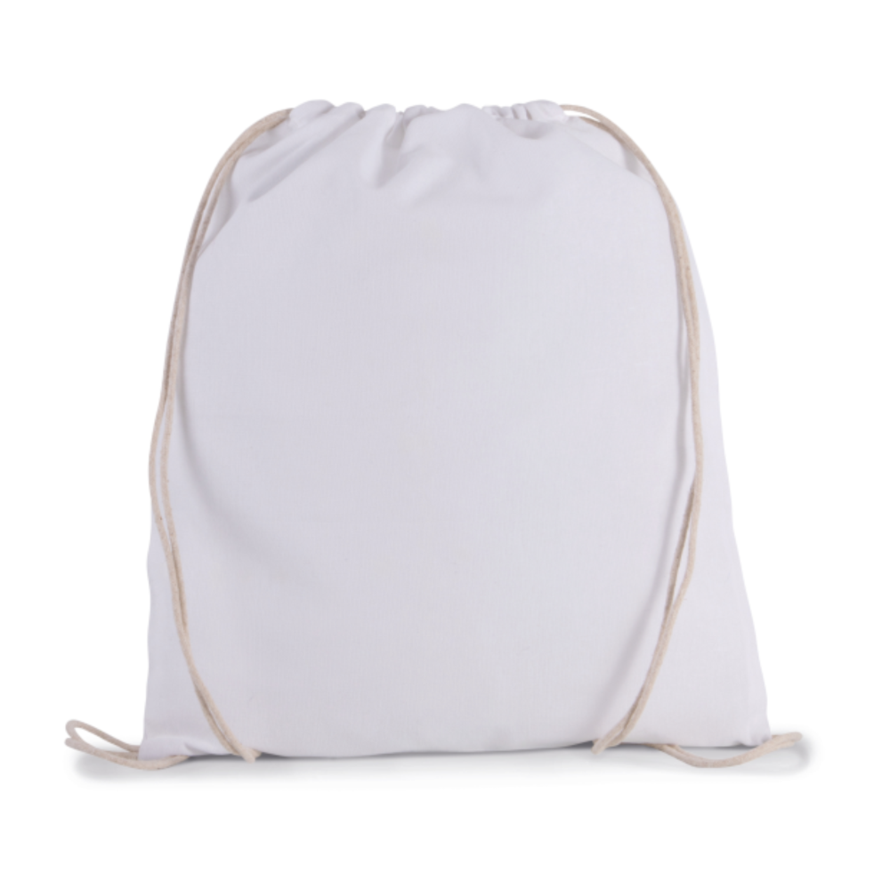 Sac de umar cu snur cu manere albe, 100% bumbac [2]