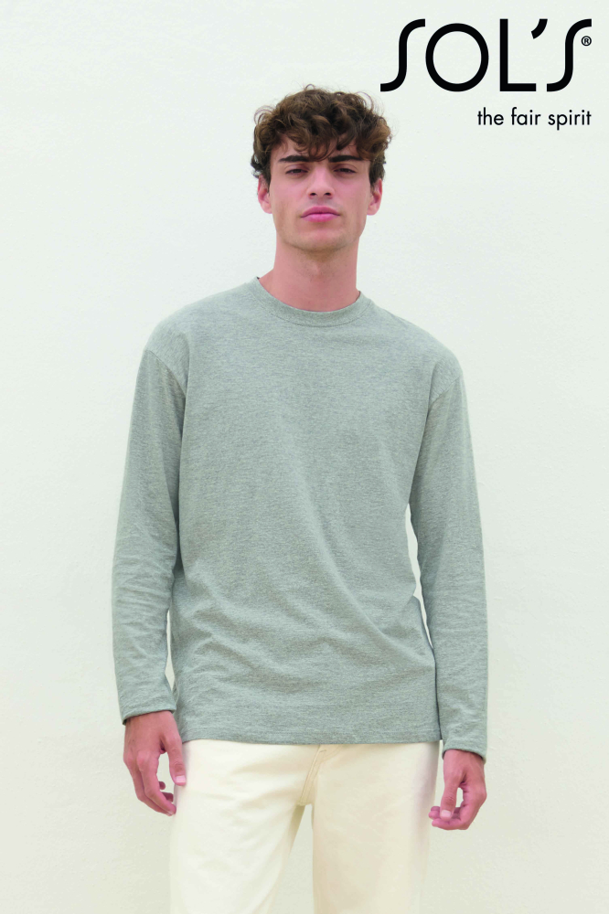 Tricou maneca lunga  barbati SOL'S, 100% bumbac semi-pieptănat,150 g/m² [3]