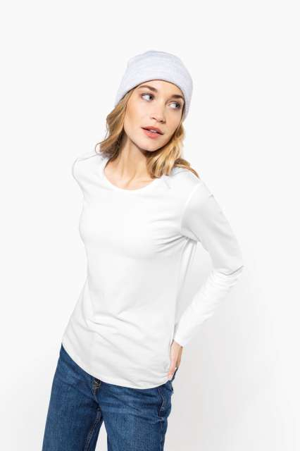 Tricou dama maneca lunga, 97% bumbac - 3% elastan 160 g/m2 , Kariban [4]