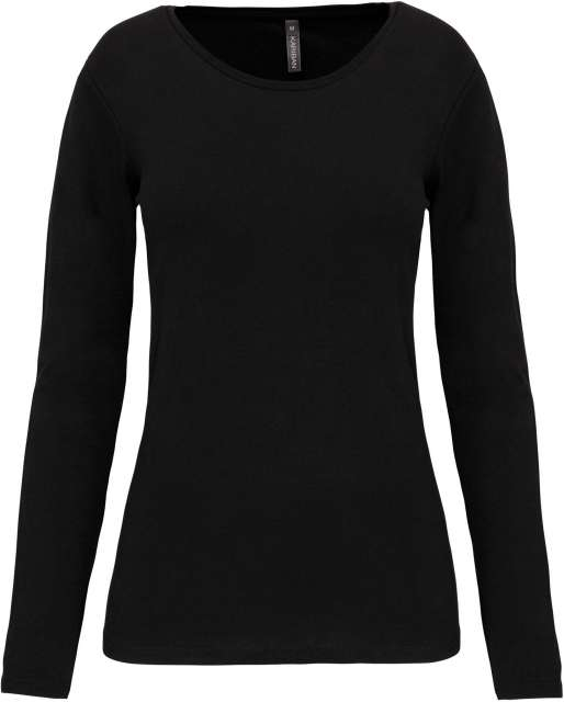 Tricou dama maneca lunga, 97% bumbac - 3% elastan 160 g/m2 , Kariban [6]