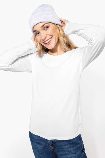 Tricou dama maneca lunga, 97% bumbac - 3% elastan 160 g/m2 , Kariban [1]