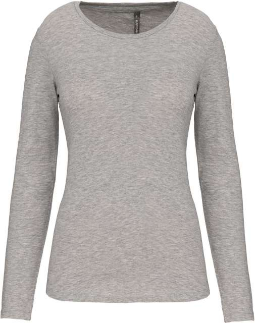 Tricou dama maneca lunga, 97% bumbac - 3% elastan 160 g/m2 , Kariban [7]