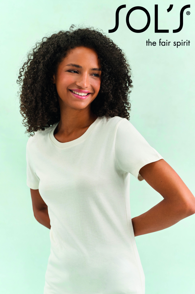 Tricou clasic dama SOL'S, 100% bumbac semi-pieptănat, 190 g/m² [3]