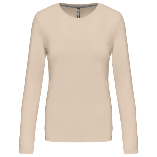 Tricou clasic maneca lunga dama, 100% bumbac,180 g/m², Kariban [8]