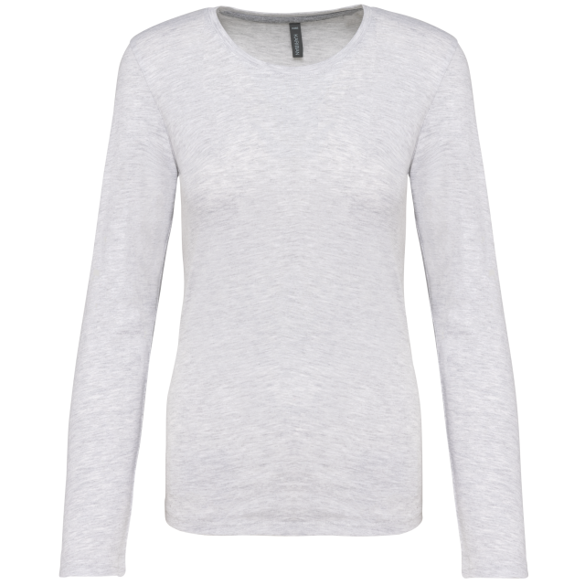 Tricou clasic maneca lunga dama, 100% bumbac,180 g/m², Kariban [2]