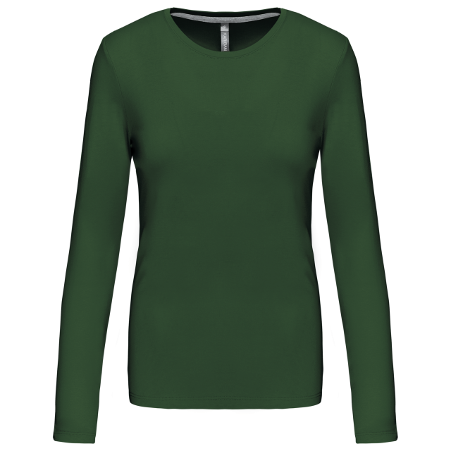 Tricou clasic maneca lunga dama, 100% bumbac,180 g/m², Kariban [5]