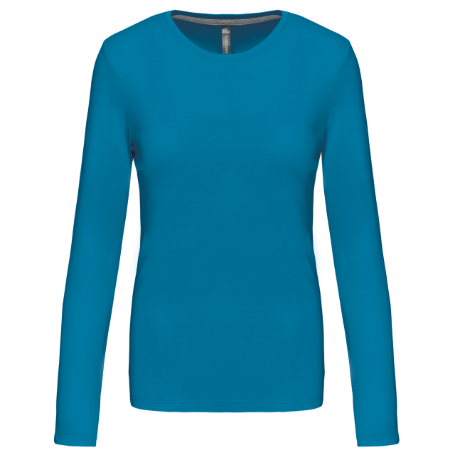 Tricou clasic maneca lunga dama, 100% bumbac,180 g/m², Kariban [16]