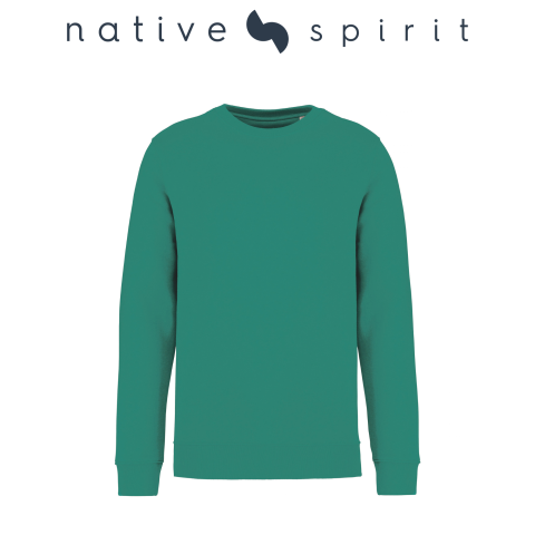 Hanorace & bluze personalizate - Bluza unisex, 85% bumbac organic / 15% poliester reciclat post-consum,350 g/m², Native Spirit