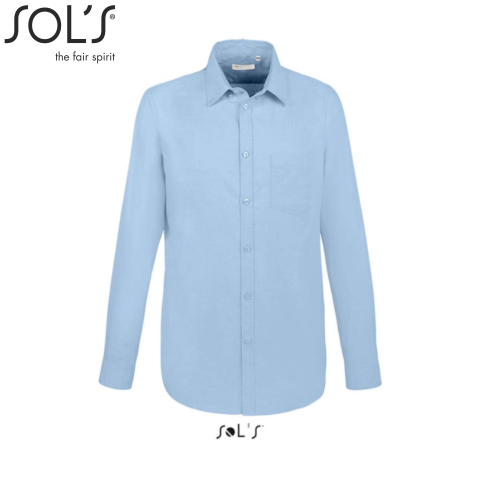 Sorturi & uniforme HoReCa - Camasa barbati maneca lunga, 70% bumbac - 30% poliester,135 g/m² SOL'S