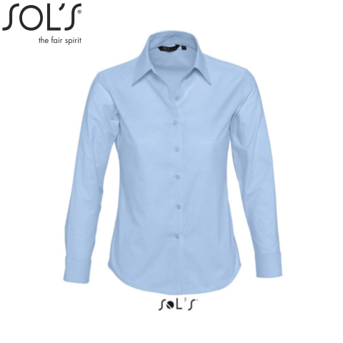 Sorturi & uniforme HoReCa - Camasa dama maneca lunga, 70% bumbac - 30% poliester, 135 g/m² SOL'S