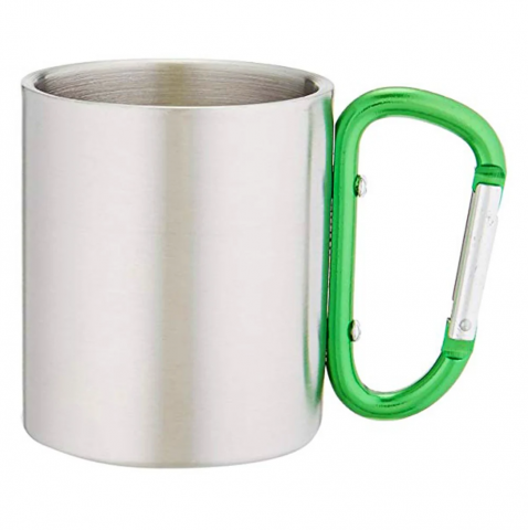 Cani - Cana metal inox cu maner verde