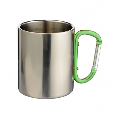 Cana metal inox cu maner verde [4]