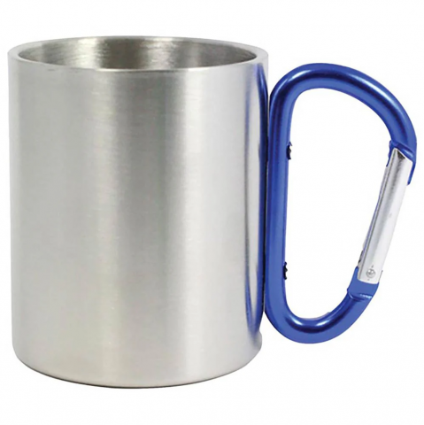 Cani - Cana metal inox cu maner albastru