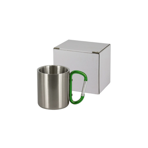 Cana metal inox cu maner verde [2]