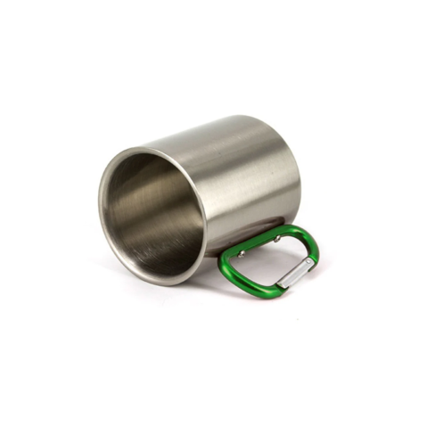 Cana metal inox cu maner verde [1]