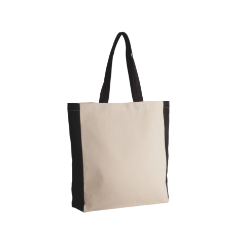 Geanta tote din bumbac cu manere si clin contrastante, 310 g/m2 [1]