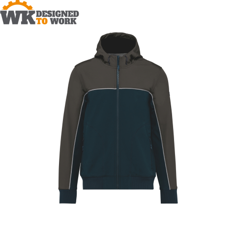 Jachete & veste personalizate - Jacheta softshell barbati, 96% poliester / 4% elastan,WK Designed to work, 300 g/m2