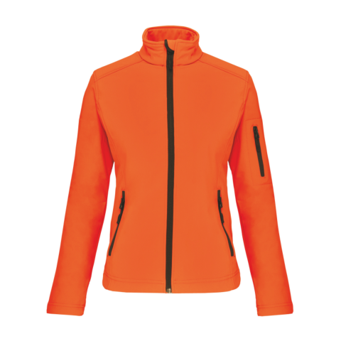 Jacheta softshell dama, 95% poliester, 5% elastan, 300 g/m², Kariban [1]