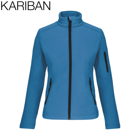 Jachete & veste personalizate - Jacheta softshell dama, 95% poliester, 5% elastan, 300 g/m², Kariban