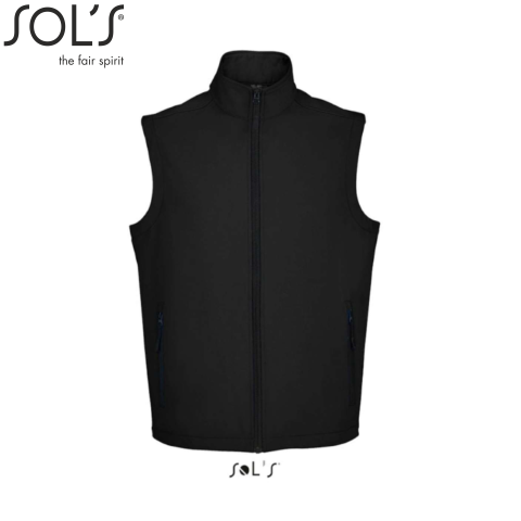 Jachete & veste personalizate - Vesta softshell barbati, 96% poliester, 4% elastan 280 g/m², Sol's