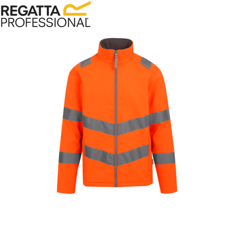 Jachete & veste personalizate - Jacheta softshell Hi-vision barbati, 270 g/m², Regatta Proffesional