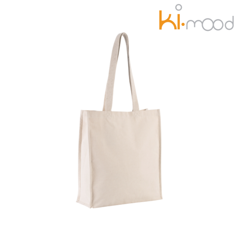 Sacose si rucsacuri - Sacosa de cumparaturi din bumbac cu baza larga si clin