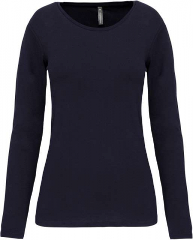 Tricou dama maneca lunga, 97% bumbac - 3% elastan 160 g/m2 , Kariban [7]