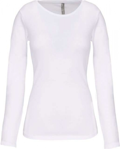 Tricou dama maneca lunga, 97% bumbac - 3% elastan 160 g/m2 , Kariban [8]