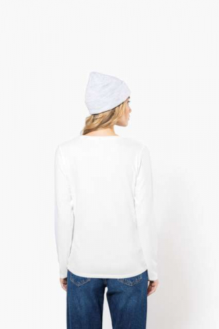 Tricou dama maneca lunga, 97% bumbac - 3% elastan 160 g/m2 , Kariban [2]
