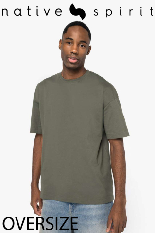 Tricou Oversize barbati Native Spirit, 100% bumbac organic, 220 g/m2 [17]