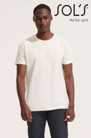 Tricou clasic barbati SOL'S, 100% bumbac semi-pieptănat, 190 g/m² [2]
