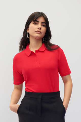Tricouri polo - Tricou polo dama, 100% bumbac,170 g/m² (alb – 165 g/m²), Gildan