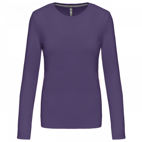 Tricou clasic maneca lunga dama, 100% bumbac,180 g/m², Kariban [12]