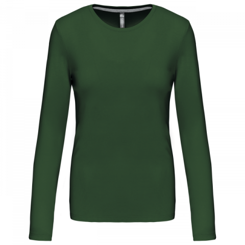 Tricou clasic maneca lunga dama, 100% bumbac,180 g/m², Kariban [4]