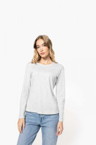 Tricouri clasice - Tricou clasic maneca lunga dama, 100% bumbac,180 g/m², Kariban